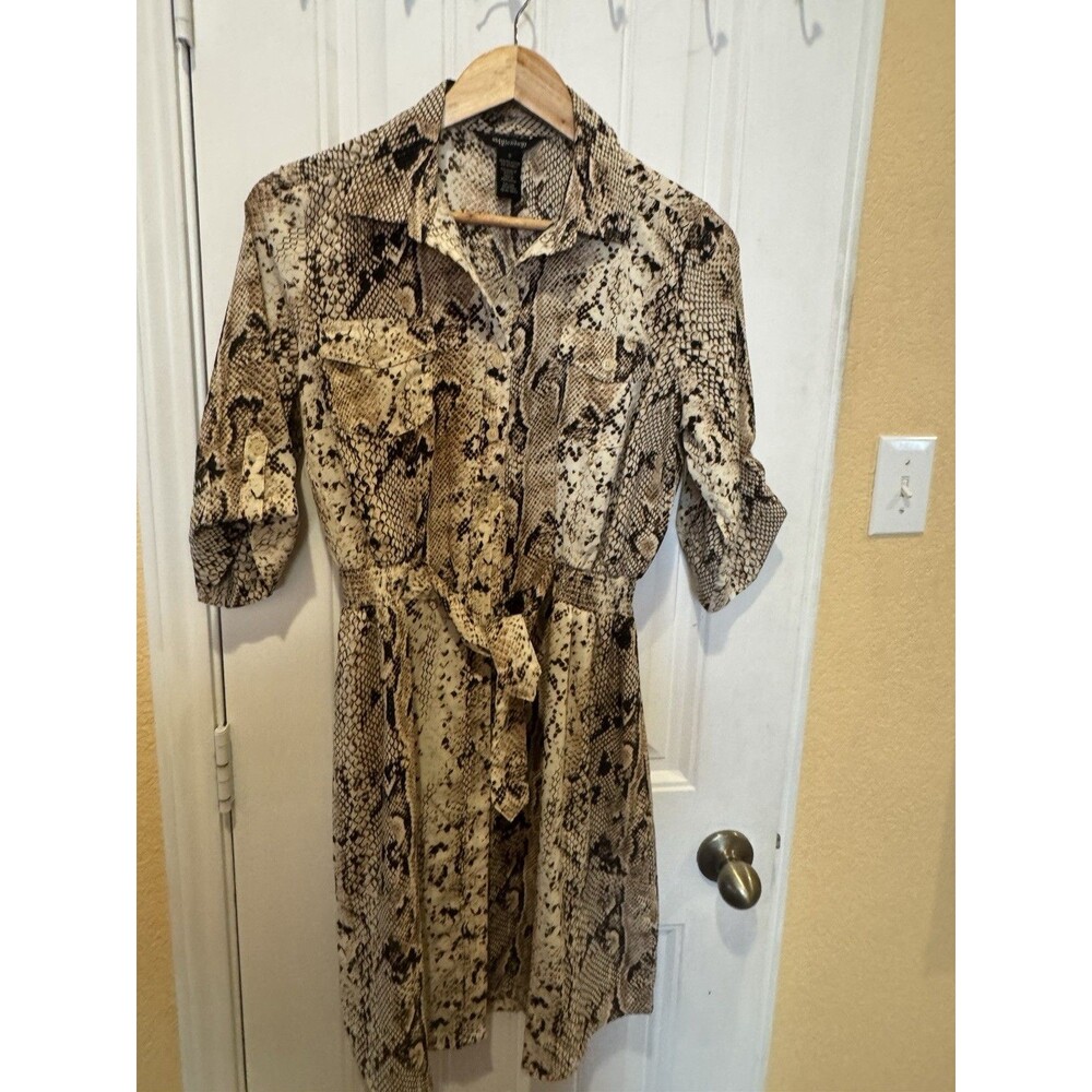 MILLENIUM Snake Print Mini Dress Size 1 / Small